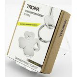 TROIKA KR9-30/CH Keyring Μπρελόκ Clover με Swarovski 4