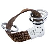 TROIKA KRG726/WO 3Keyring TWISTER STYLE ECHT HOLZ Μπρελόκ Καφέ 3