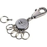 TROIKA KYR60/GM Keyring Patent Μπρελόκ Μαύρο μεταλλικό. 4