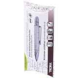Troika PIP25/SI Multitasking Liliput Construction Mini Στυλό Ballpoint Ασημί 2