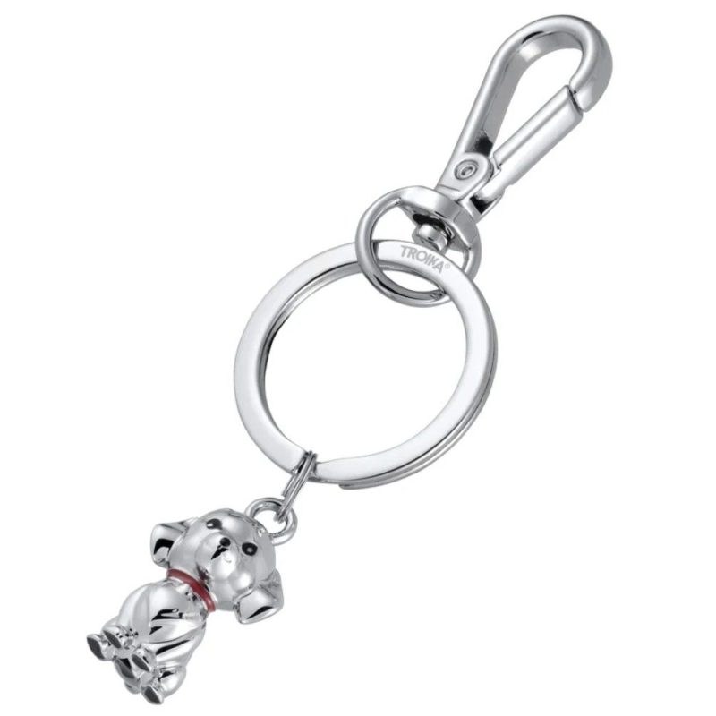 TROIKA KR26-51/CH TINY PUPPY Keyring-Bag Charm Μπρελόκ Σκυλάκι TROIKA