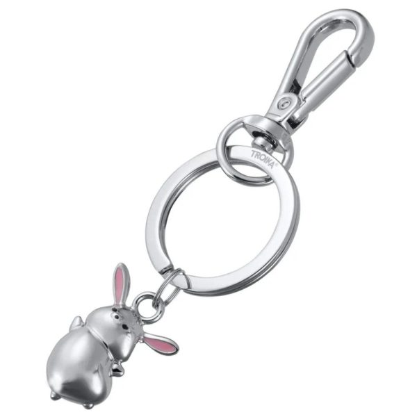 TROIKA KR26-52/CH TINY RABBIT Keyring-Bag Charm Μπρελόκ Κουνελάκι