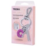 TROIKA KR26-53/CH TINY DONUT Keyring-Bag Charm Μπρελόκ Ντόνατ Ροζ 3