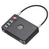 TROIKA LOK26/BK TRACK & FIND LOCK Κλειδαριά Αποσκευών TSA Μαύρη 1
