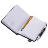 TROIKA NPP25/BK LILIPAD+LILIPUT Notebook Σημειωματάριο Τσέπης με Στυλό Μαύρο 5