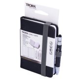 TROIKA NPP25/BK LILIPAD+LILIPUT Notebook Σημειωματάριο Τσέπης με Στυλό Μαύρο 3