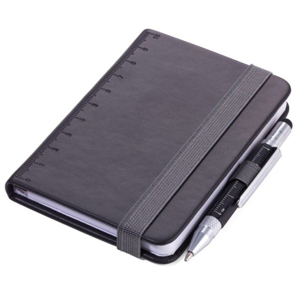 TROIKA NPP25/BK LILIPAD+LILIPUT Notebook Σημειωματάριο Τσέπης με Στυλό Μαύρο