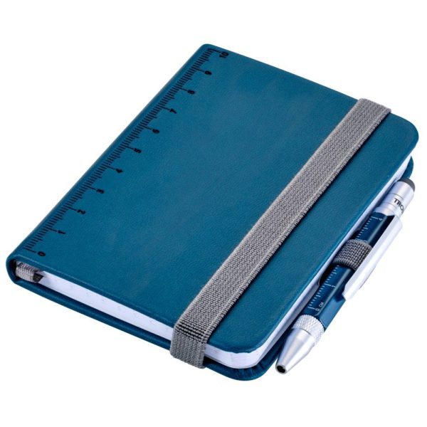 TROIKA NPP25/PL LILIPAD+LILIPUT Notebook Σημειωματάριο Τσέπης με Στυλό Μπλε