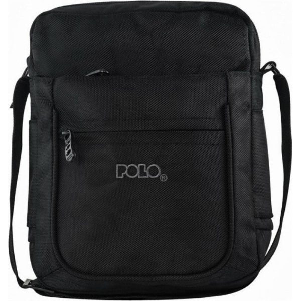ΤΣΑΝΤΑΚΙ ΩΜΟΥ POLO VERTICAL LARGE ΜΑΥΡΟ 9-07-072
