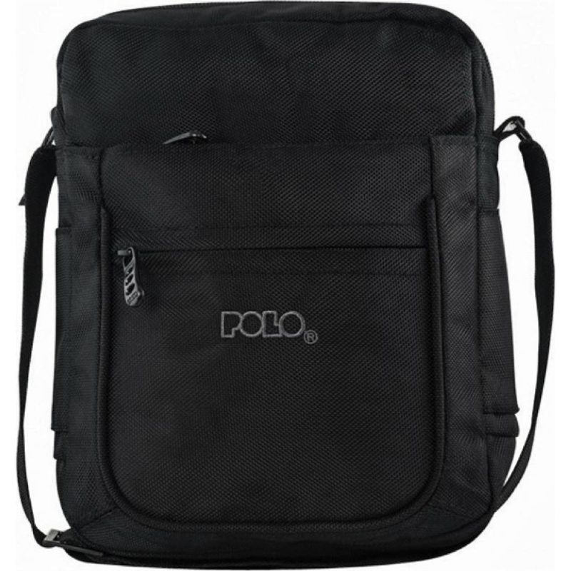 ΤΣΑΝΤΑΚΙ ΩΜΟΥ POLO VERTICAL LARGE ΜΑΥΡΟ 9-07-072 POLO