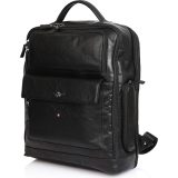 Aeronautica Militare ΑΜ-305 Δερμάτινο Σακίδιο πλάτης black 3