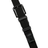 Legend Accessories LGD-18-01 Ελαστική Πλεκτή Ανδρική Ζώνη Δερμάτινη Μαύρη 4