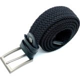 Legend Accessories LGD-18 Ελαστική Πλεκτή Ανδρική Ζώνη Δερμάτινη Μαύρη 3