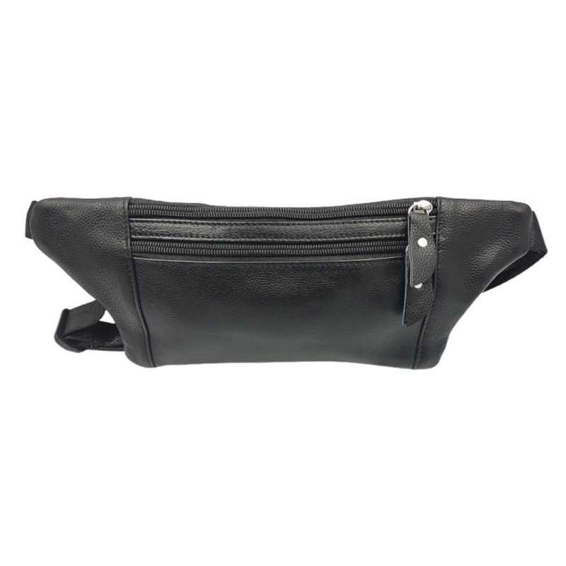Τσαντάκι Μέσης δέρμα domus 99-300 μαύρο Domus accessories
