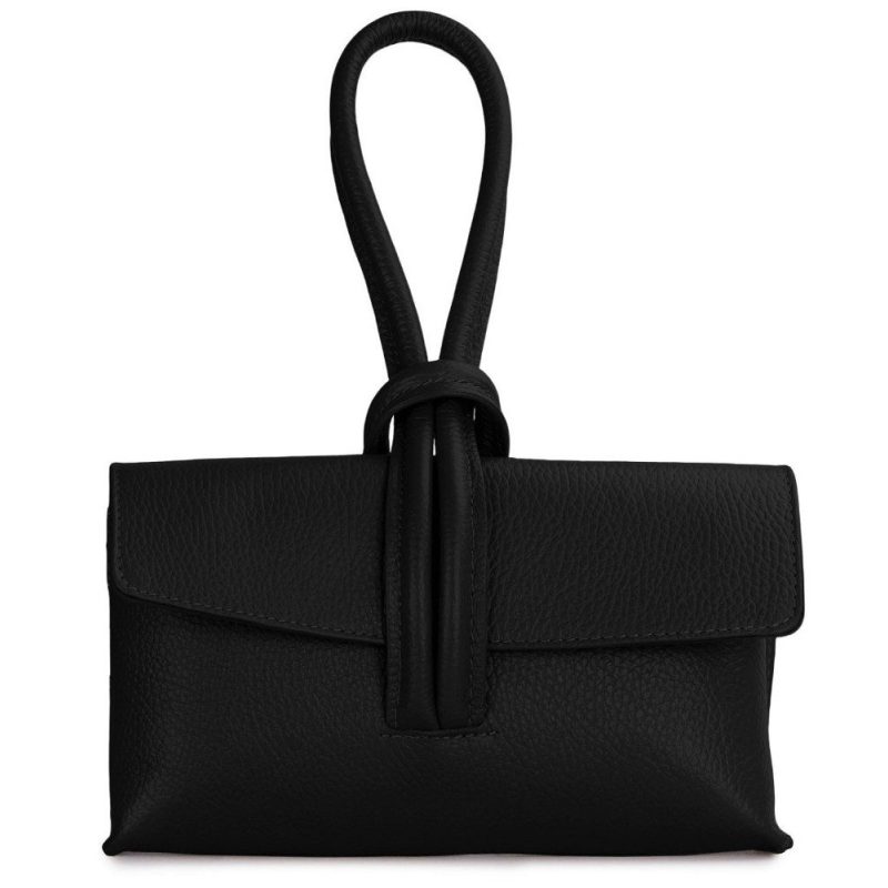ΔΕΡΜΑΤΙΝΟ ΤΣΑΝΤΑΚΙ ΧΕΙΡΟΣ 01-8169 ΜΑΥΡΟ Domus accessories