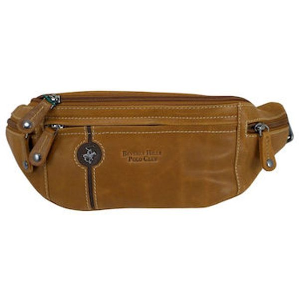 Beverly Hills Polo Club BH-388 Τσαντάκι Μέσης Δέρμα Ταμπά