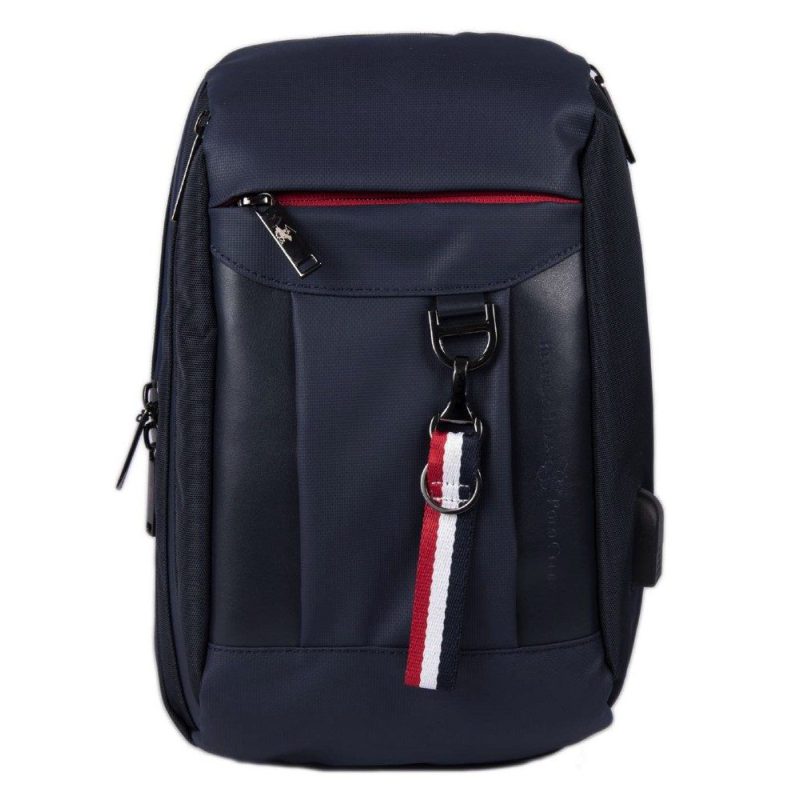 Beverly Hills Polo Club BH-1552 Σακίδιο πλάτης και bodybag μπλε Beverly hills Polo club
