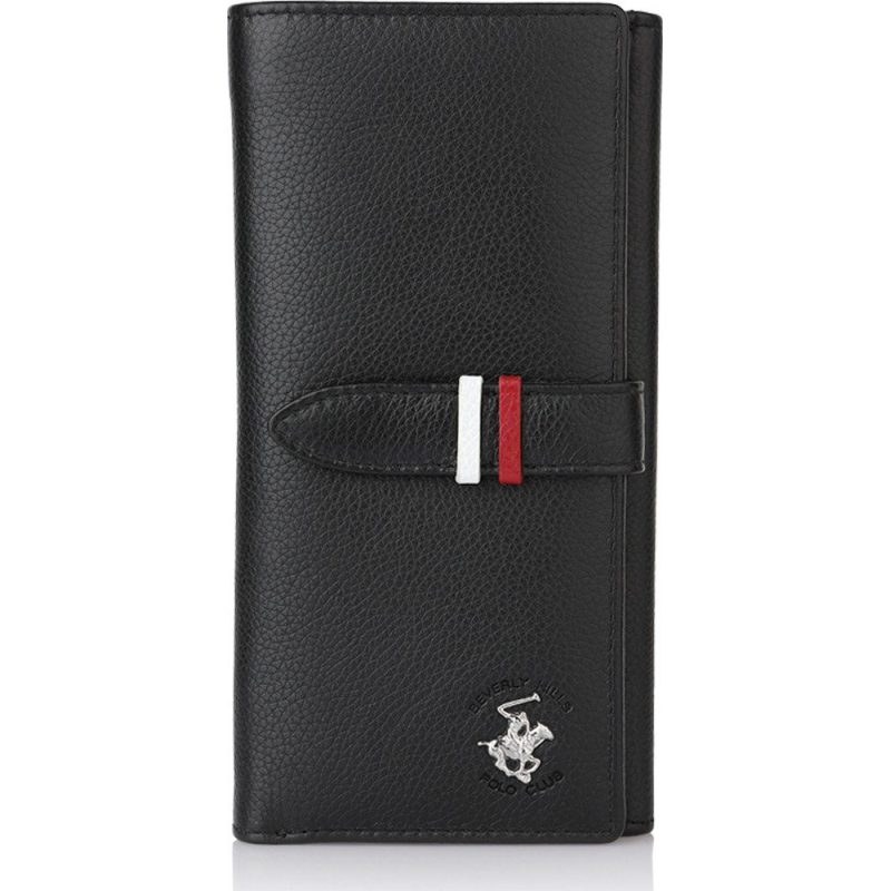 Πορτοφόλι δέρμα γυναικείο POLO BEVERLY HILLS BH-1350 μαύρο Beverly hills Polo club