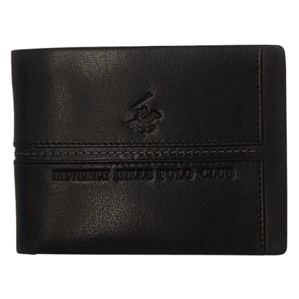 Beverly Hills Polo Club BH-1562 Δέρμα Πορτοφόλι μαύρο