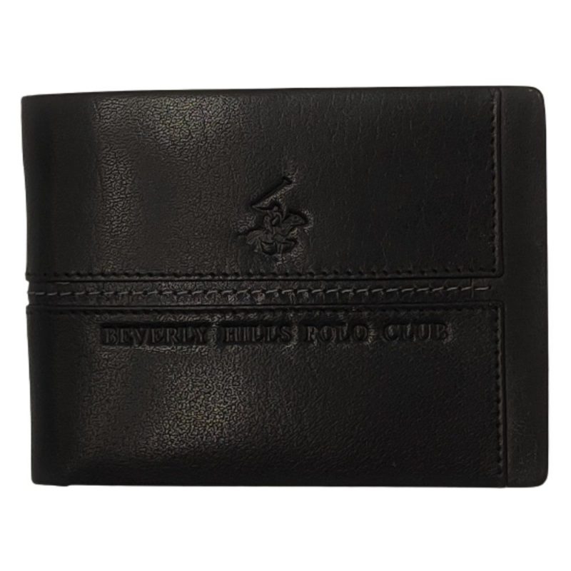 Beverly Hills Polo Club BH-1562 Δέρμα Πορτοφόλι μαύρο Beverly hills Polo club