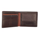 Beverly Hills Polo Club BH-1561 Δέρμα Πορτοφόλι μικρο καφέ 3