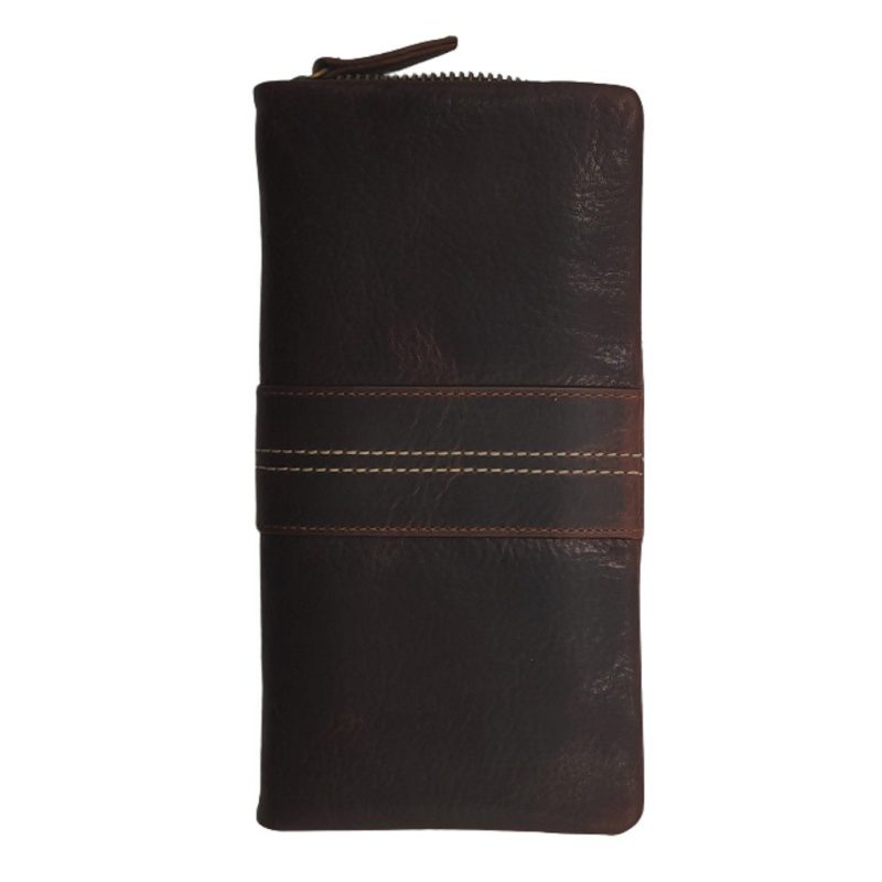 Kion MY-125 KARA πορτοφόλι Δέρμα Μεγάλο Brown KION