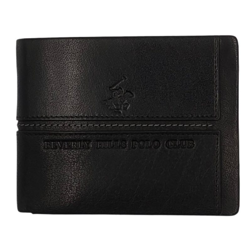 Beverly Hills Polo Club BH-1563 Δέρμα Πορτοφόλι μαύρο Beverly hills Polo club