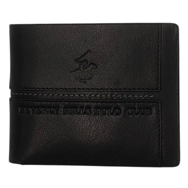 Beverly Hills Polo Club BH-1561 Δέρμα Πορτοφόλι μικρο μαύρο Beverly hills Polo club