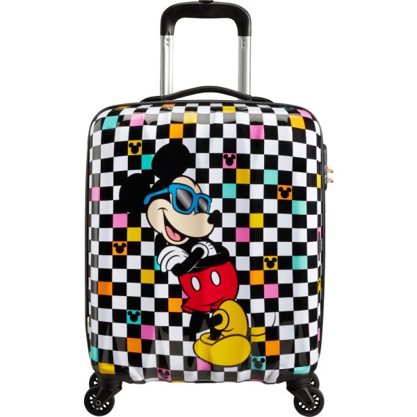 American Tourister 106497-A080 Hypertwist Mickey Check  Βαλίτσα Καμπίνας 55cm Ασπρόμαυρη