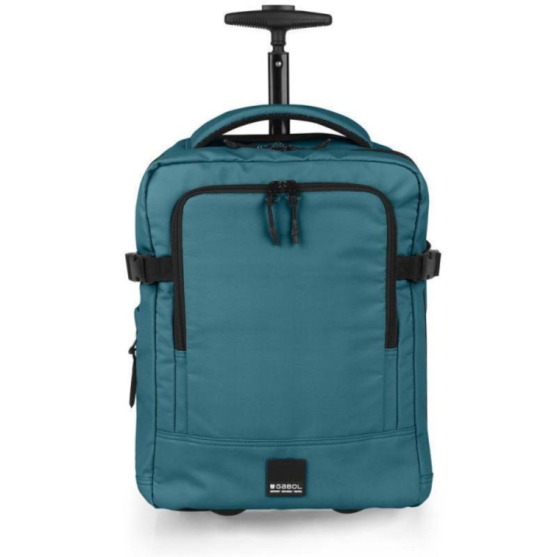 Gabol 126344-018 VANCOUVER Travel Backpack Ταξιδιωτική Τροχήλατη Τσάντα Πλάτης Πετρόλ Gabol