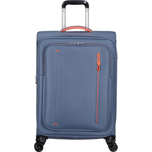 American Tourister 157366-E612 Cloudrider Spinner Exp Μεσαία Βαλίτσα 67cm Stone Blue