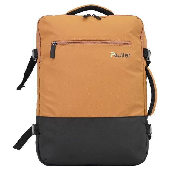 Paulter 3054 Expandable Ταξιδιωτικό Σακίδιο Πλάτης Κίτρινο-Μουσταρδί