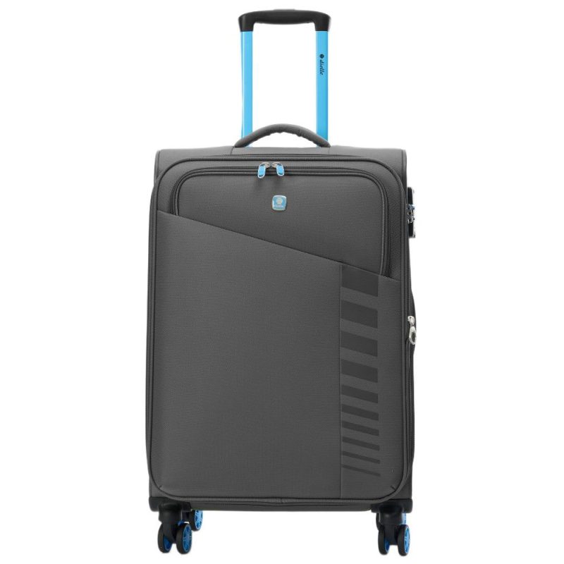Dielle 30/60 Expandable Βαλίτσα Μεσαία 65cm Γκρι Dielle