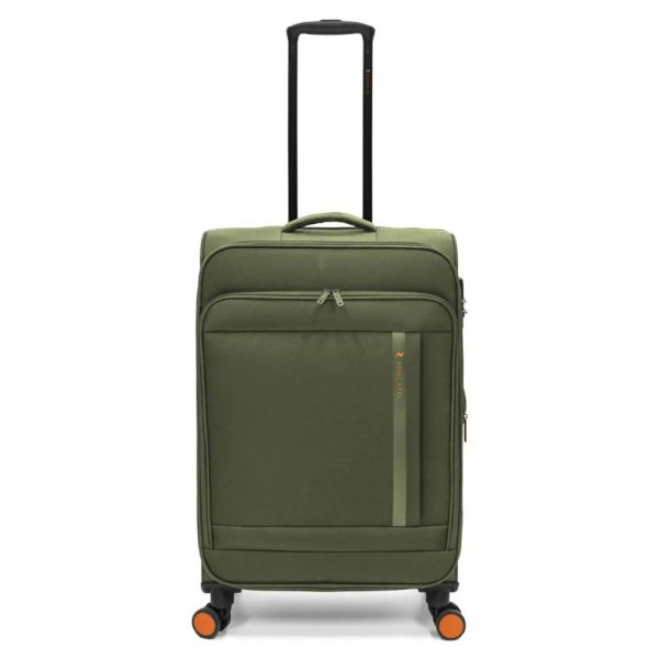 RONCATO 46.132.02.54 CLEVER Expandable Μεσαία Βαλίτσα 67cm Πράσινη