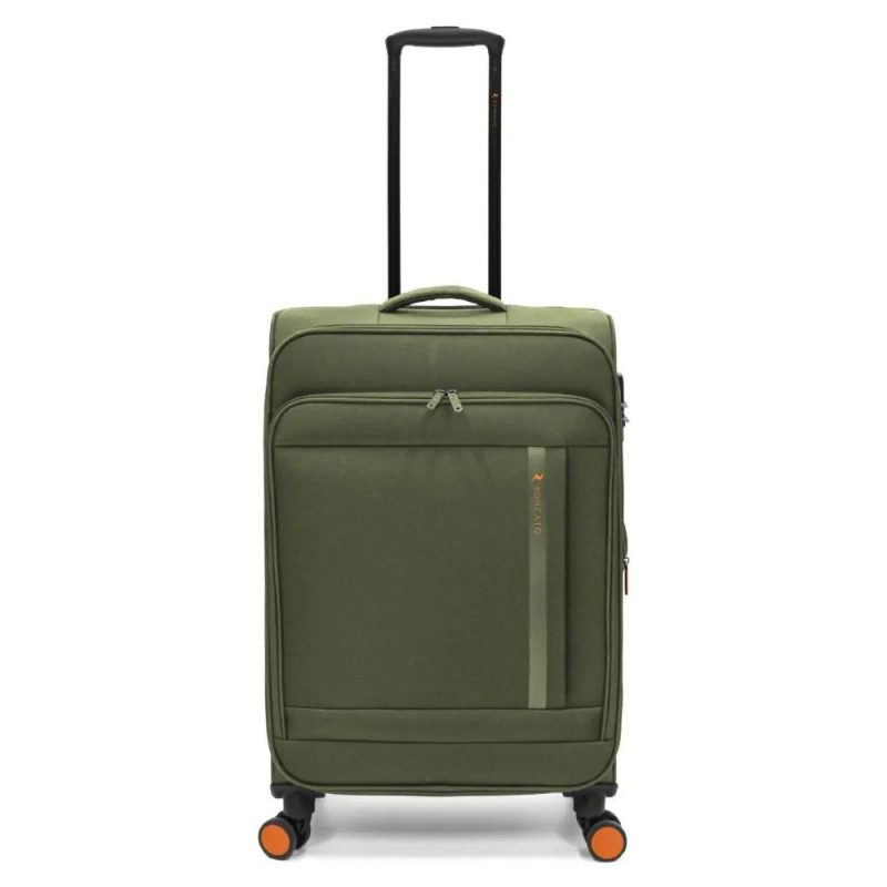 RONCATO 46.132.01.54 CLEVER Expandable Μεγάλη Βαλίτσα 77cm Πράσινη CIAK RONCATO