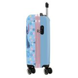Safta 612588851 Stitch Disney Βαλίτσα Καμπίνας 55cm Σιέλ-Ροζ 2