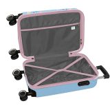 Safta 612588851 Stitch Disney Βαλίτσα Καμπίνας 55cm Σιέλ-Ροζ 3