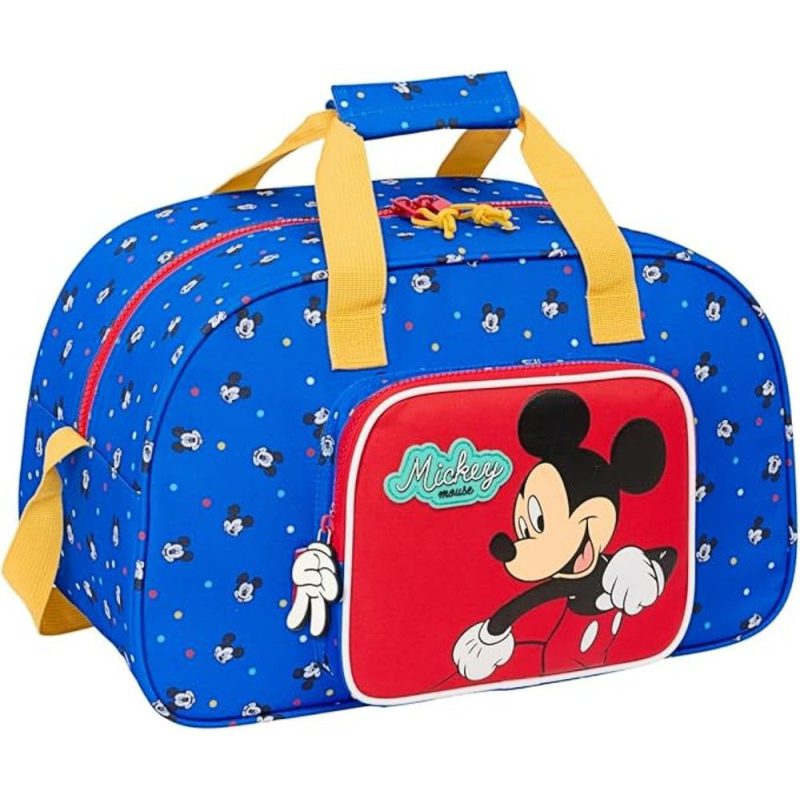 Safta 712514273 Mickey Mouse Σακ Βουαγιάζ 40cm Μπλε-Κόκκινο SAFTA