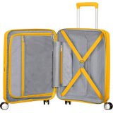 American Tourister Soundbox Spinner Expandable Βαλίτσα Καμπίνας 55cm 88472-1371 Κίτρινη. 3