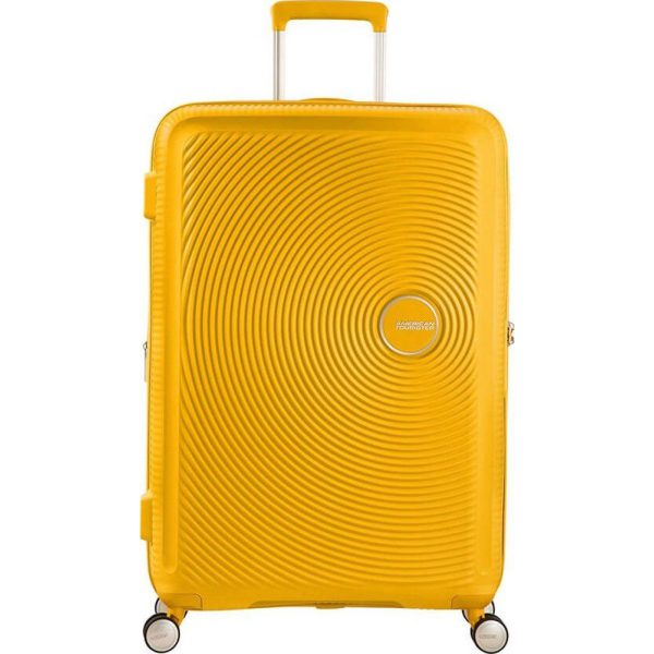 American Tourister Soundbox Spinner Expandable Βαλίτσα Καμπίνας 55cm 88472-1371 Κίτρινη.
