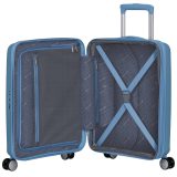American Tourister Soundbox Spinner Expandable Βαλίτσα Καμπίνας 55cm 88472-A255 Γαλάζια 3