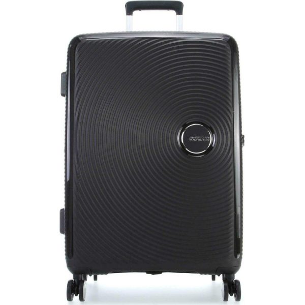 American Tourister Soundbox Spinner Expandable Μεγάλη Βαλίτσα 88474-1027 Μαύρη