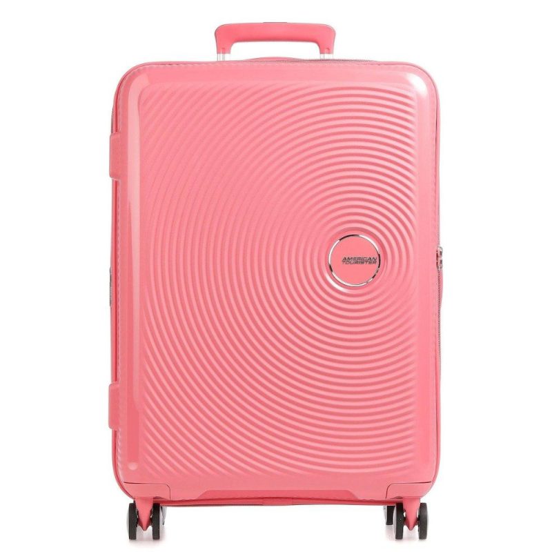 American Tourister Soundbox Spinner Expandable Μεγάλη Βαλίτσα 88474-A039 Coral Ροζ American tourister