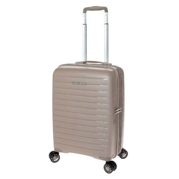 VERAGE V24010 Βαλίτσα Καμπίνας Expandable 55cm Σαμπανιζέ-Μπεζ