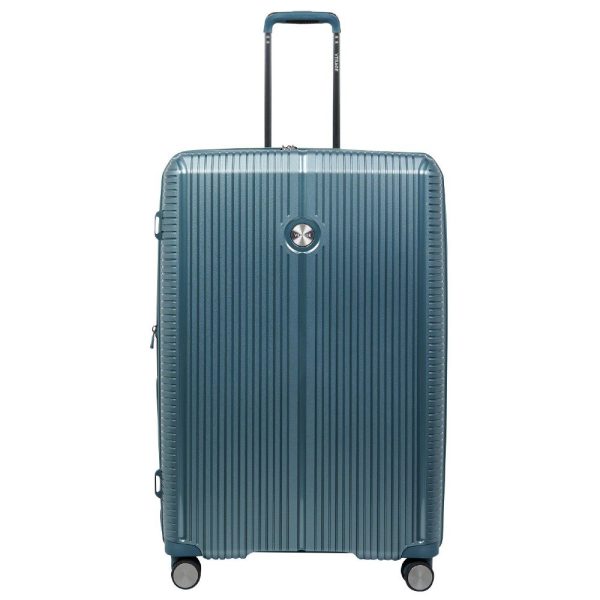 VERAGE VG19006 Rome Βαλίτσα Μεγάλη Expandable 77cm Πετρόλ-Πράσινη