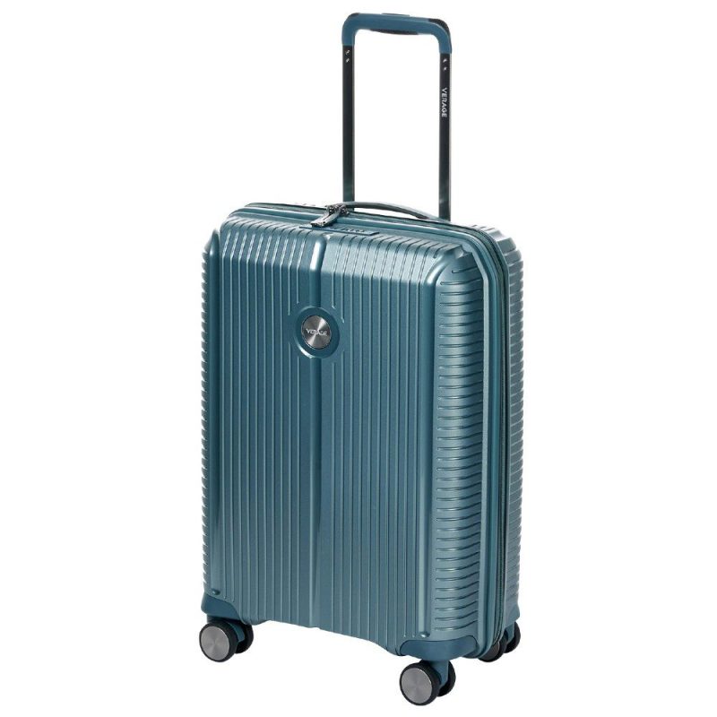 VERAGE VG19006 Rome Βαλίτσα Καμπίνας Expandable 55cm Πετρόλ-Πράσινη VERAGE