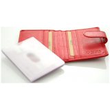 Καρτοθηκη kion 602 δέρμα κοκκινο RFID 2