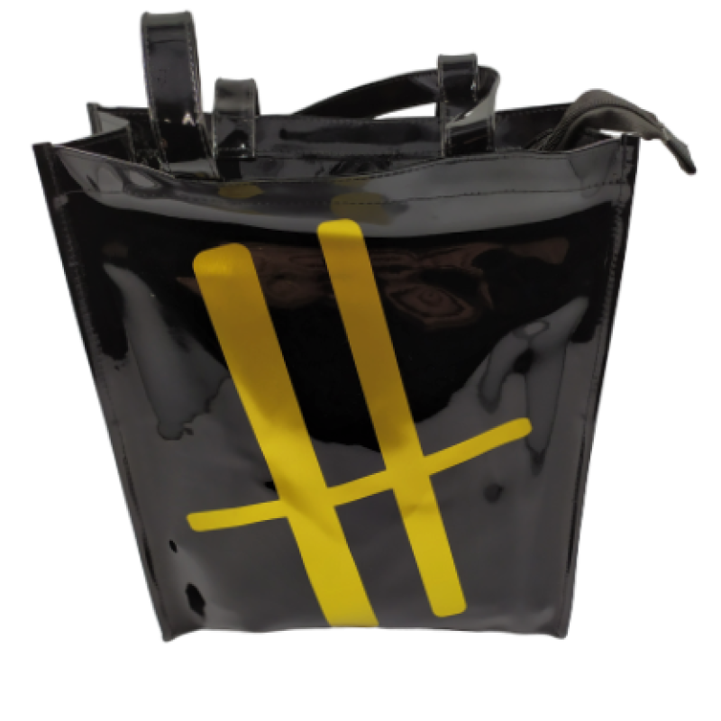SHOPPING BAG 089479 MΑΥΡΗ Domus accessories